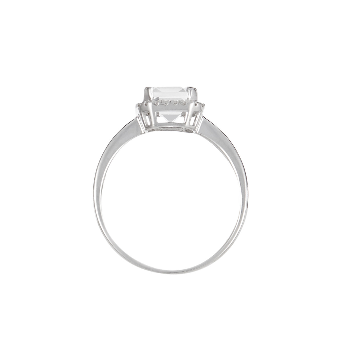 Bague Or Blanc Diamant et Topaze Bague " Elodie" Or blanc et Topaze