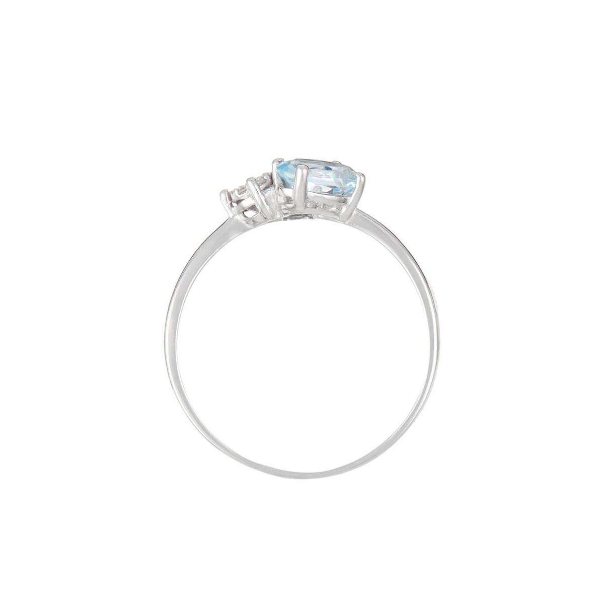 Bague Or Blanc Diamant et Topaze Bague "Barbara Topaze" Or blanc et Diamants