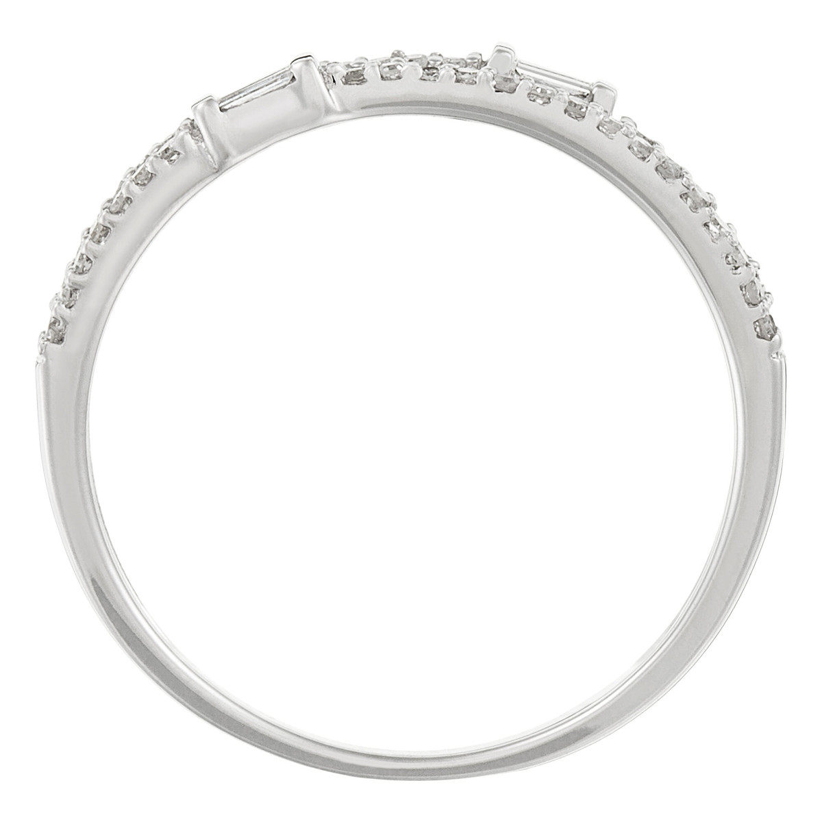 Bague " Elisabeth" Or blanc et Diamant