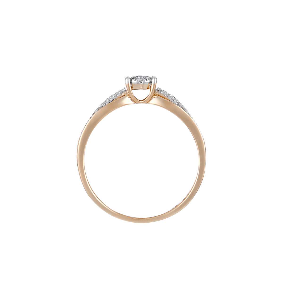 Bague " Eliane" Or jaune et Diamant