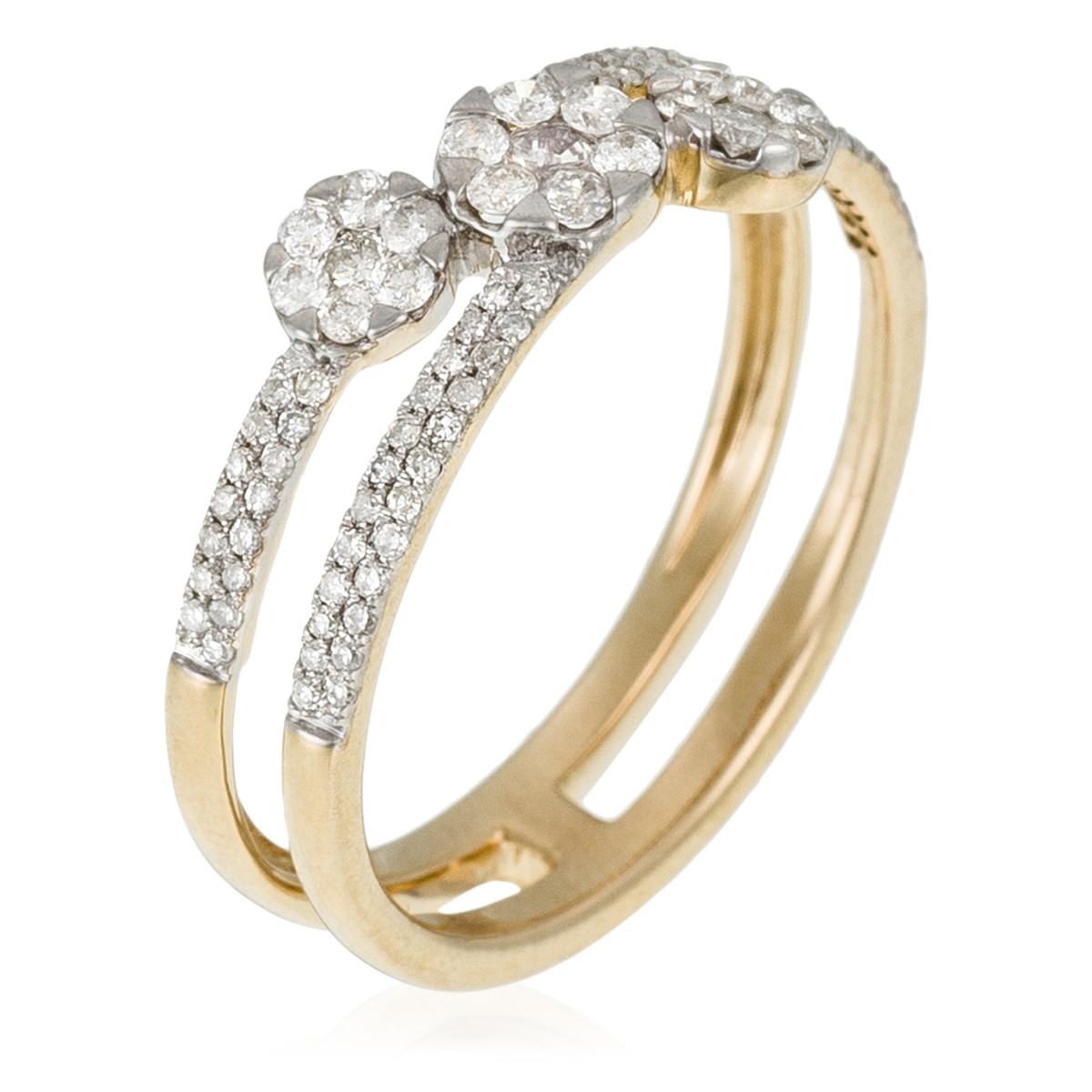 Bague Or Jaune et Diamant Bague " Delphine" Or jaune et Diamant