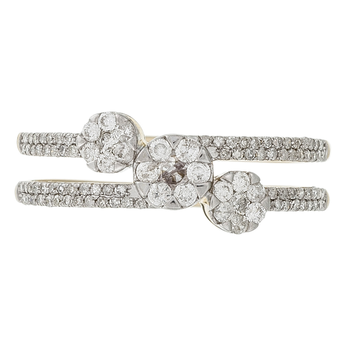 Bague Or Jaune et Diamant Bague " Delphine" Or jaune et Diamant