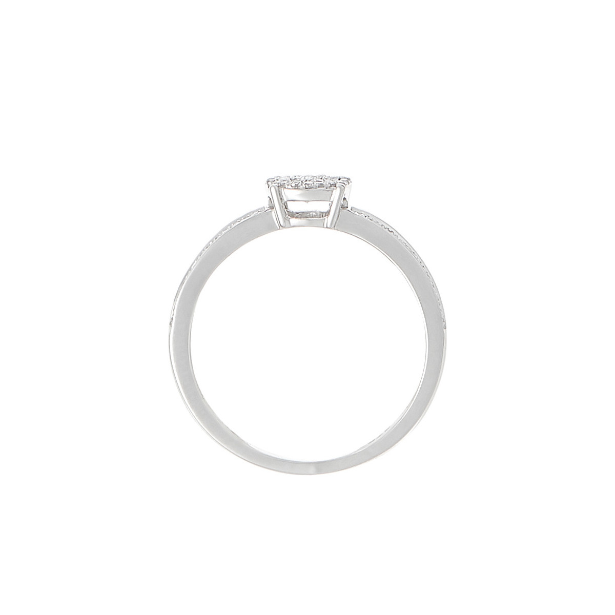 Bague Or Blanc et Diamant Bague "Toi que j'aime" Or blanc et Diamants