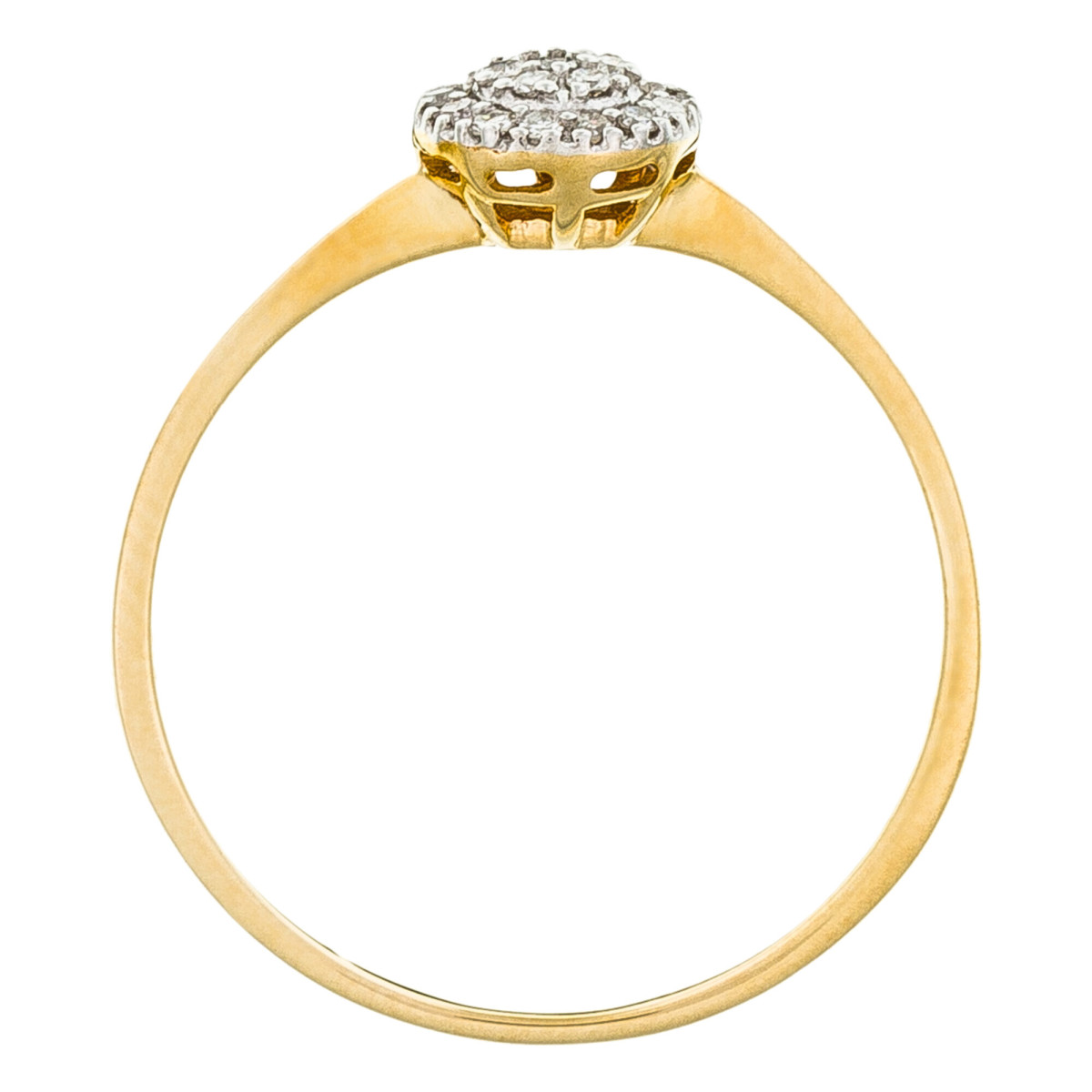 Bague "Mon rayon de Soleil" Or jaune et Diamants