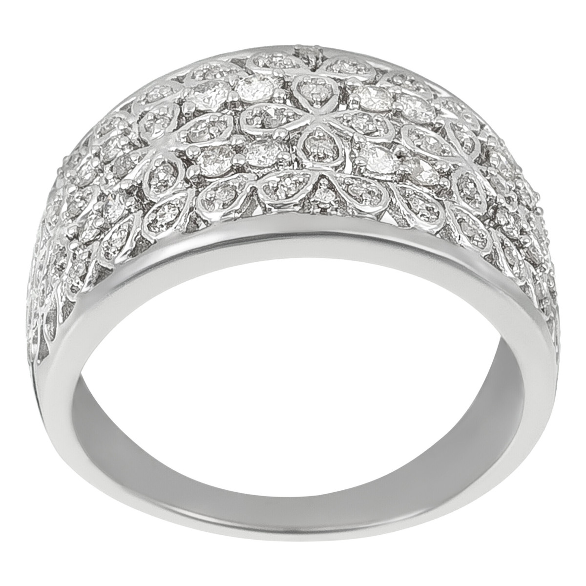 Bague Or Blanc et Diamant Bague " Alix" Or blanc et Diamant