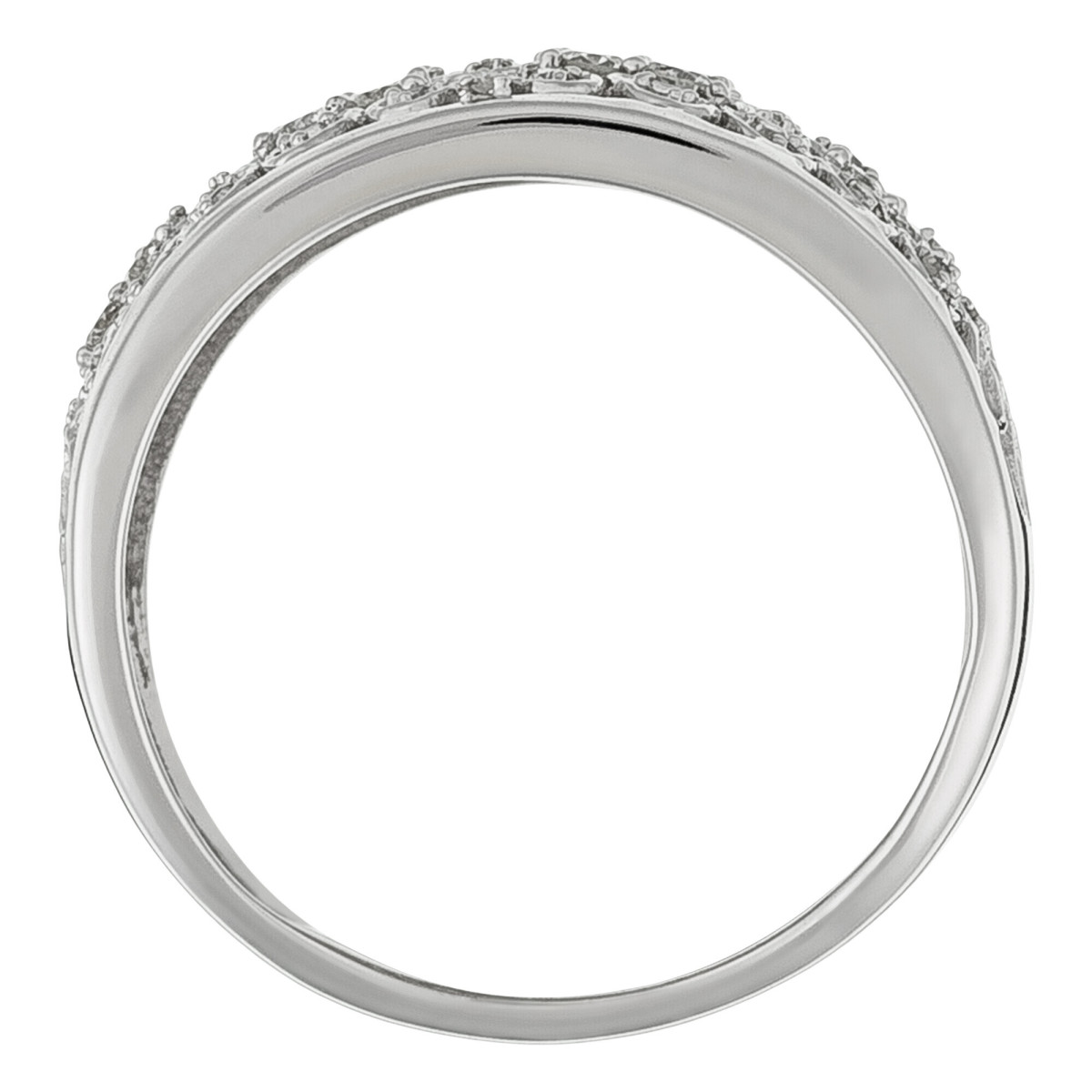 Bague Or Blanc et Diamant Bague " Alix" Or blanc et Diamant