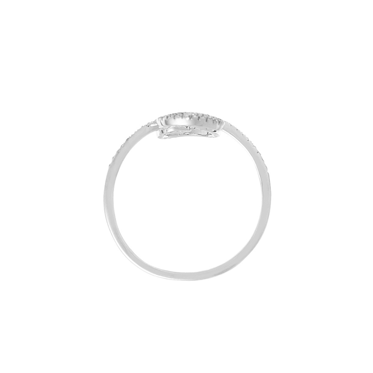 Bague "Spirale d'Amour" Or blanc et Diamants