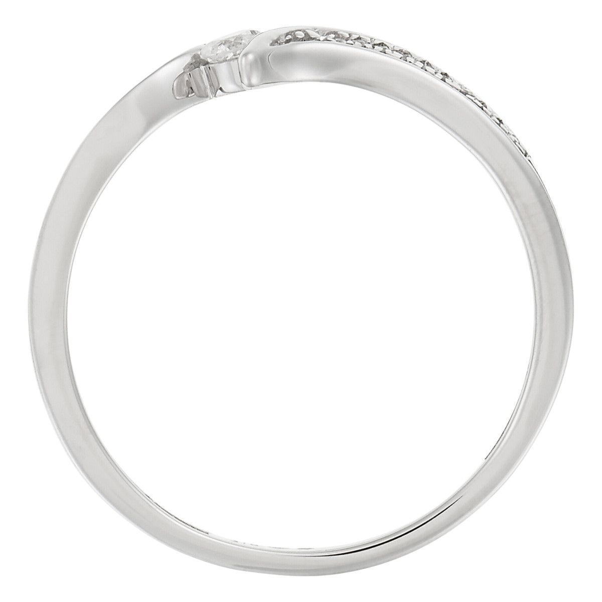 Bague Or Blanc et Diamant Bague "Sweet Princess" Or blanc et Diamants