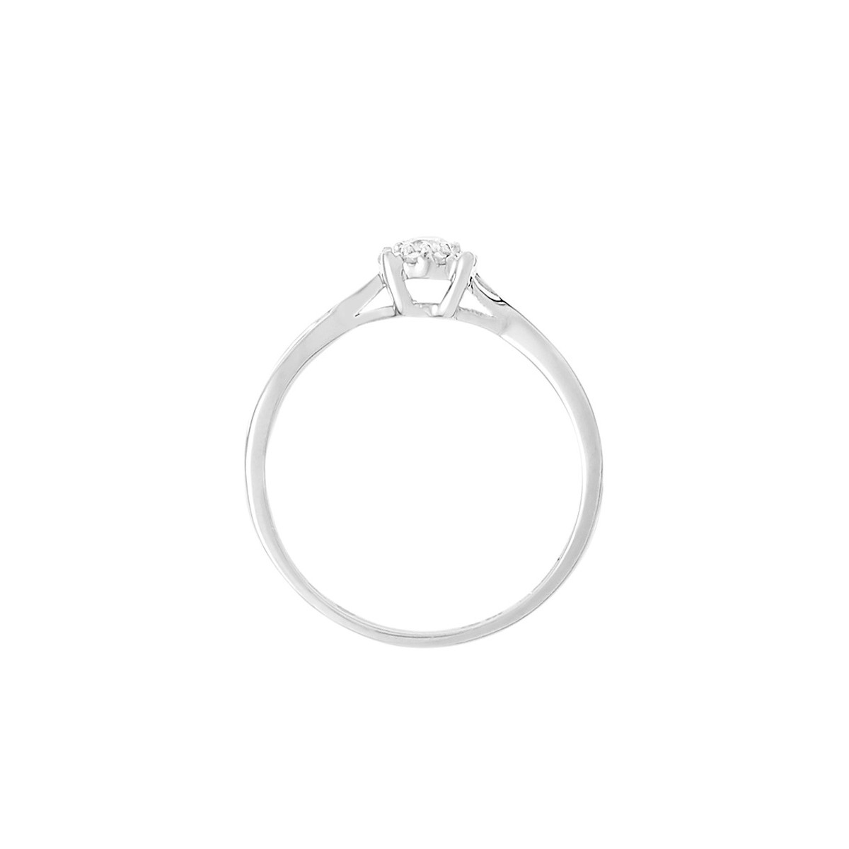 Bague Or Blanc et Diamant Bague " Chloé" Or blanc et Diamant