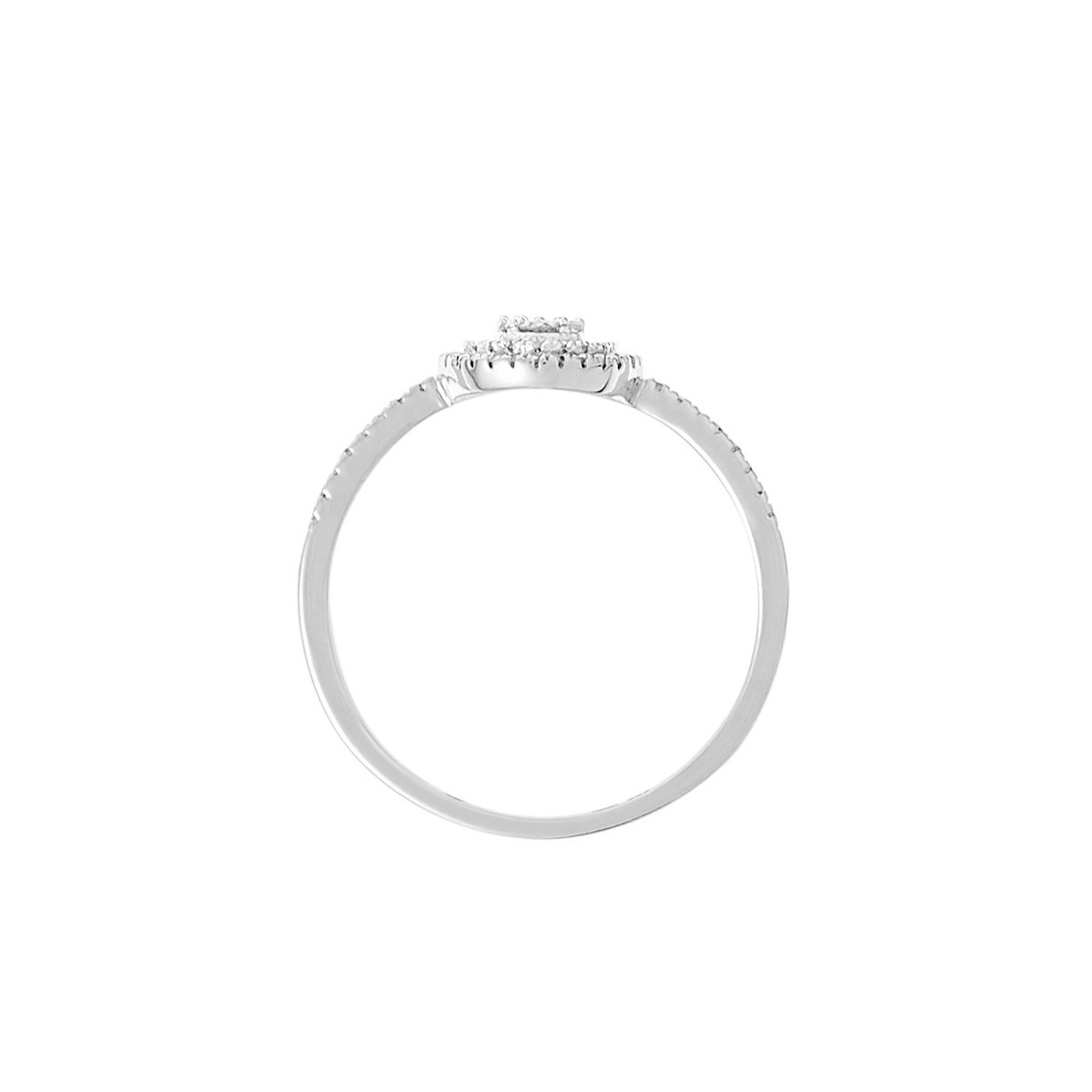 Bague Or Blanc et Diamant Bague " Capucine" Or blanc et Diamant
