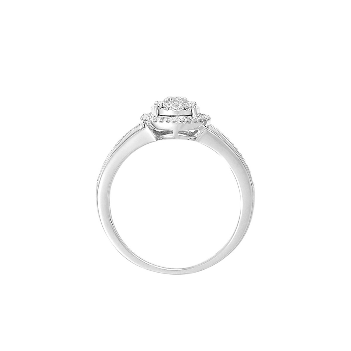Bague Or Blanc et Diamant Bague " Manon" Or blanc et Diamant