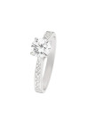 Bague Or Blanc 375/1000 et Zirconium