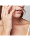 Bague Or Blanc 375/1000 et Zirconium