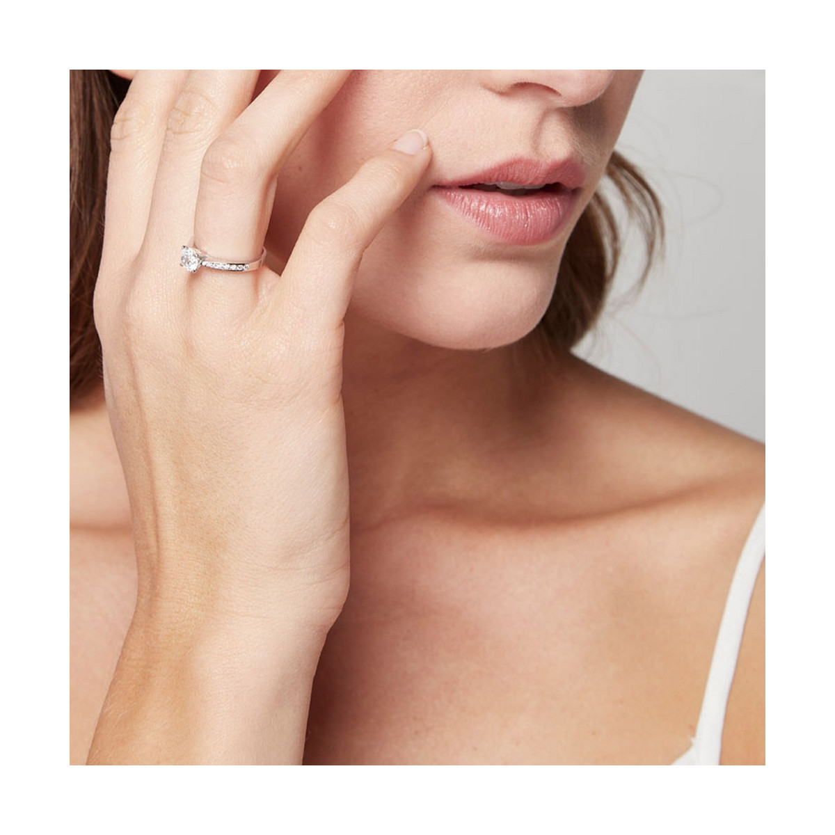 Bague "Embrun" Or blanc