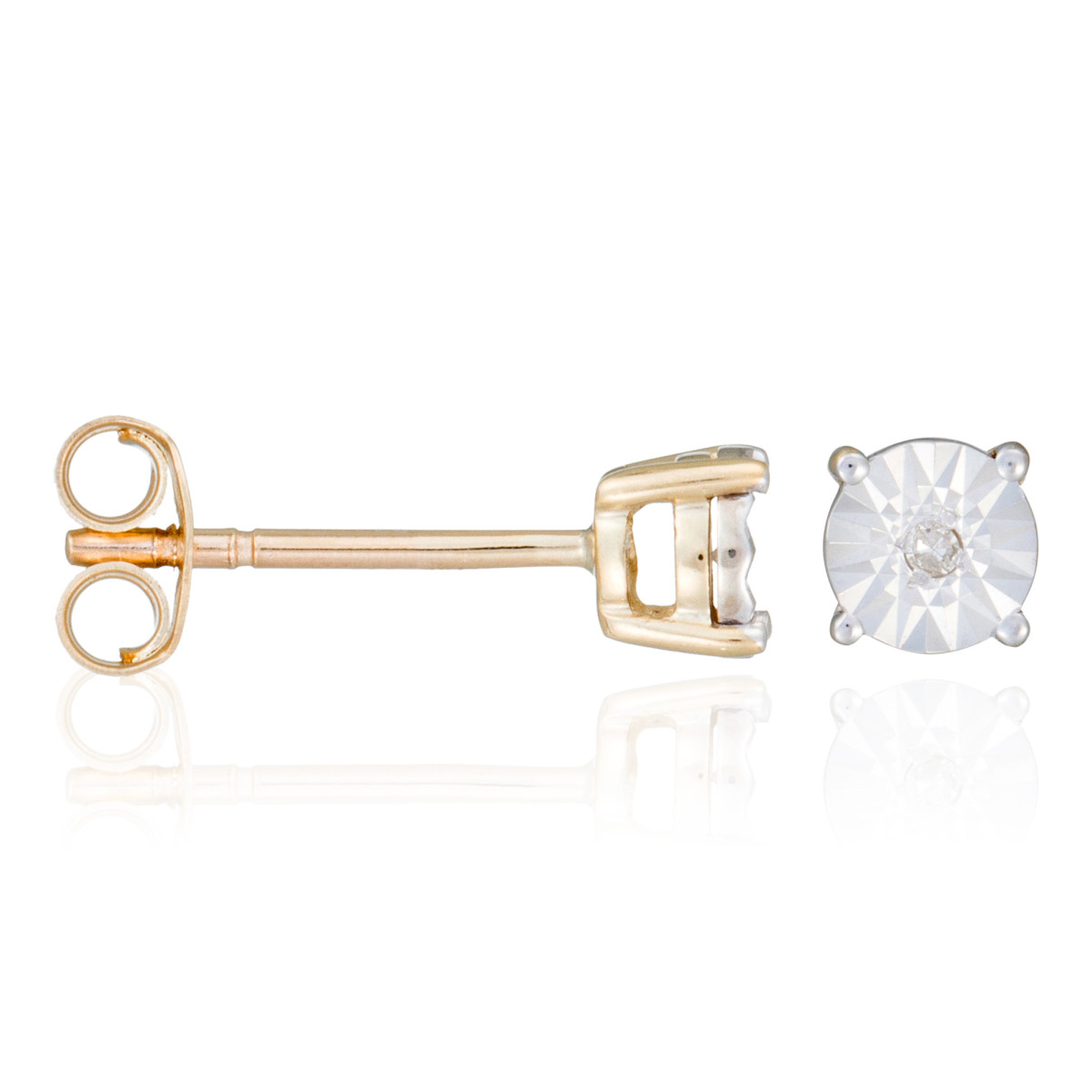 Boucles d'oreilles "Paris Brillant" Or jaune et Diamant