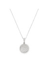 Pendentif Or Blanc 375 et 50 Diamants