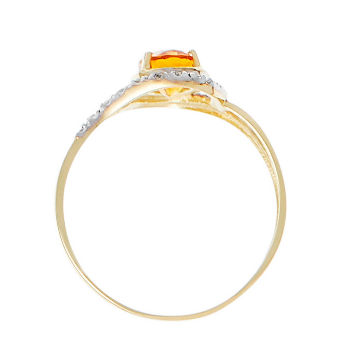 Bague "Alisée" Or jaune et Citrine