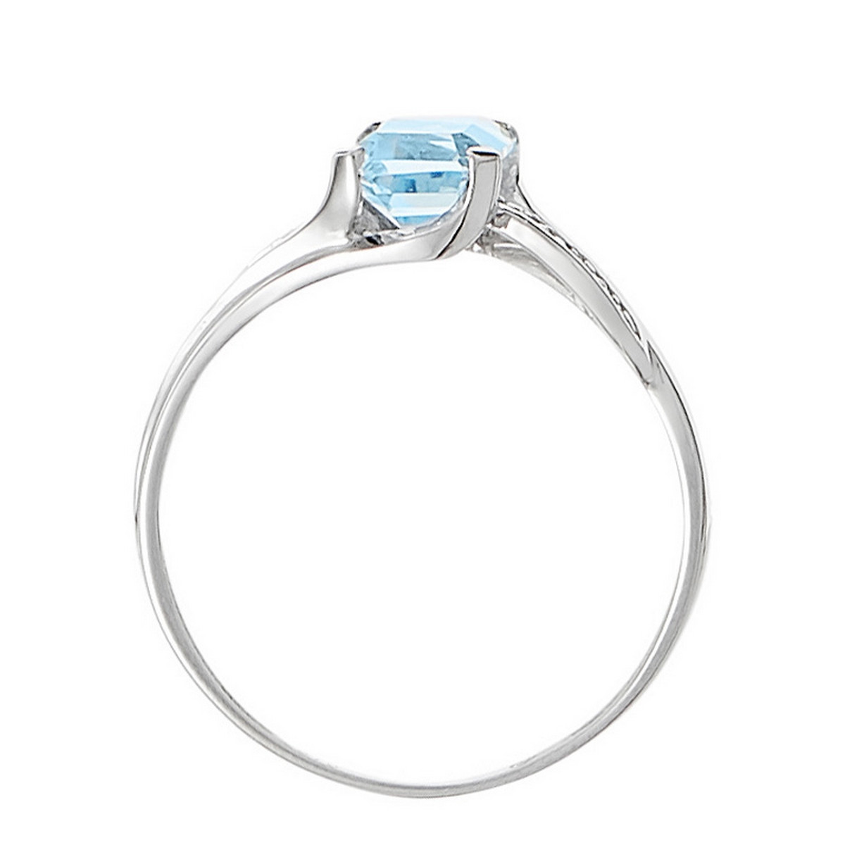 Bague "Lilou" Or blanc et Topaze