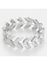 Bague Or Blanc 375 et Diamants