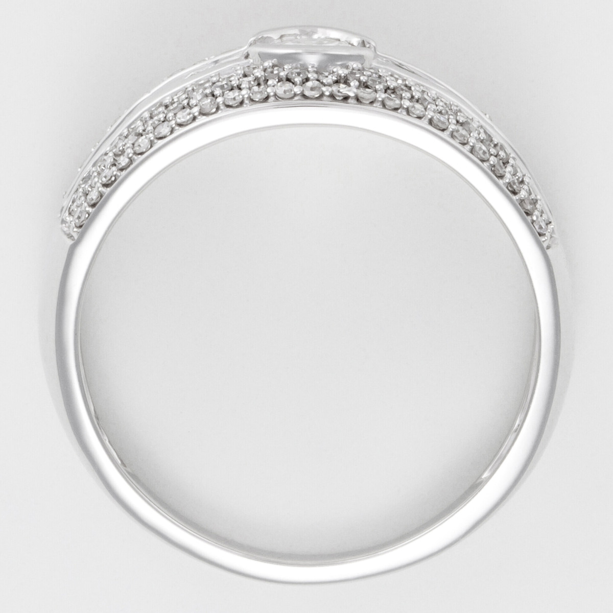 Bague Or Blanc 750 et Diamants Bague "Audacieuse" Or blanc et Diamant