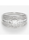 Bague Or Blanc 750 et Diamants