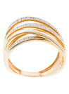 Bague Or Jaune 375 et Diamants