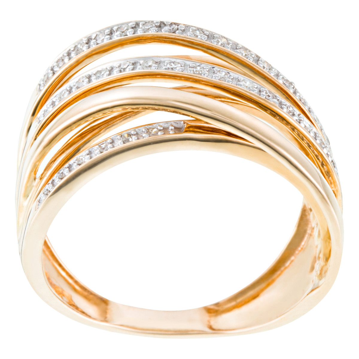 Bague "Apollon Éblouissant" Or jaune et Diamant