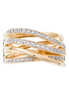 Bague Or Jaune 375 et Diamants
