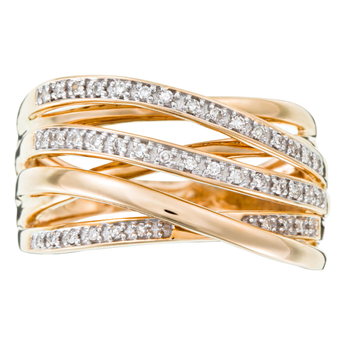 Bague "Apollon Éblouissant" Or jaune et Diamant