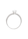Bague Or Blanc et oxydes de zirconium "Destinée"