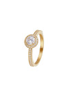 Bague Or Jaune et oxydes de zirconium "Harmonie"