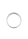Bague Or Blanc et oxydes de zirconium "Justesse"