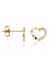 Boucles d'oreilles or jaune et oxydes de zirconium "Only You"