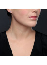 Boucles d'oreilles or blanc et oxydes de zirconium "Envole-moi"