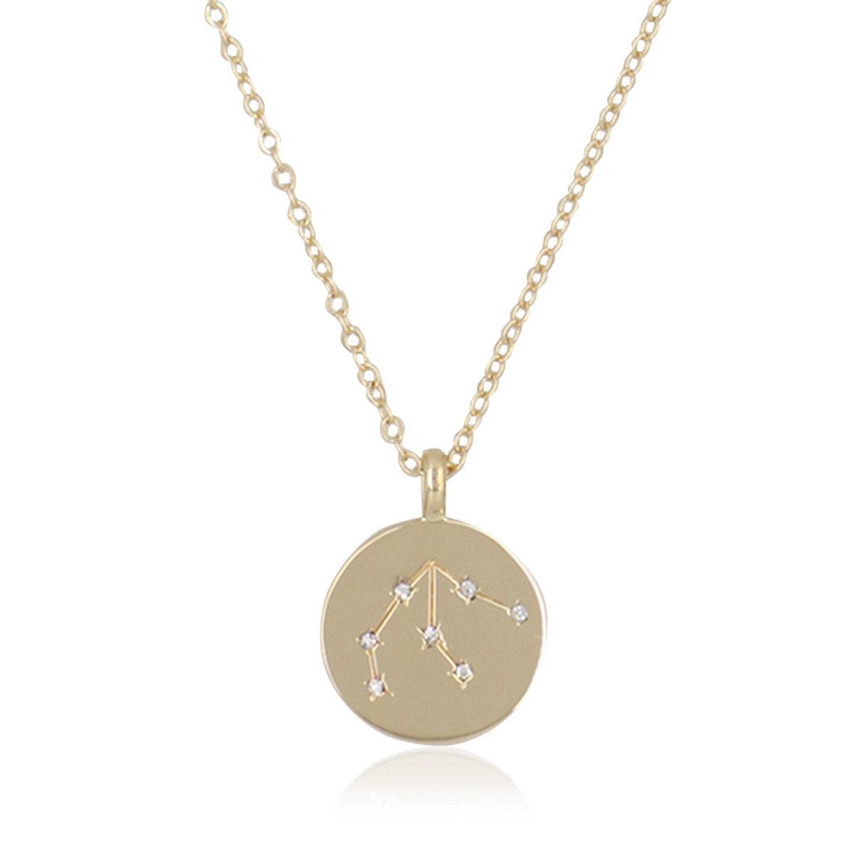Collier médaille constellation Verseau