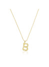 Collier Lettre B Bambou