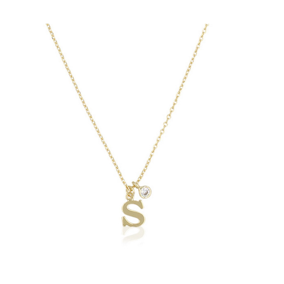 collier avec la lettre s