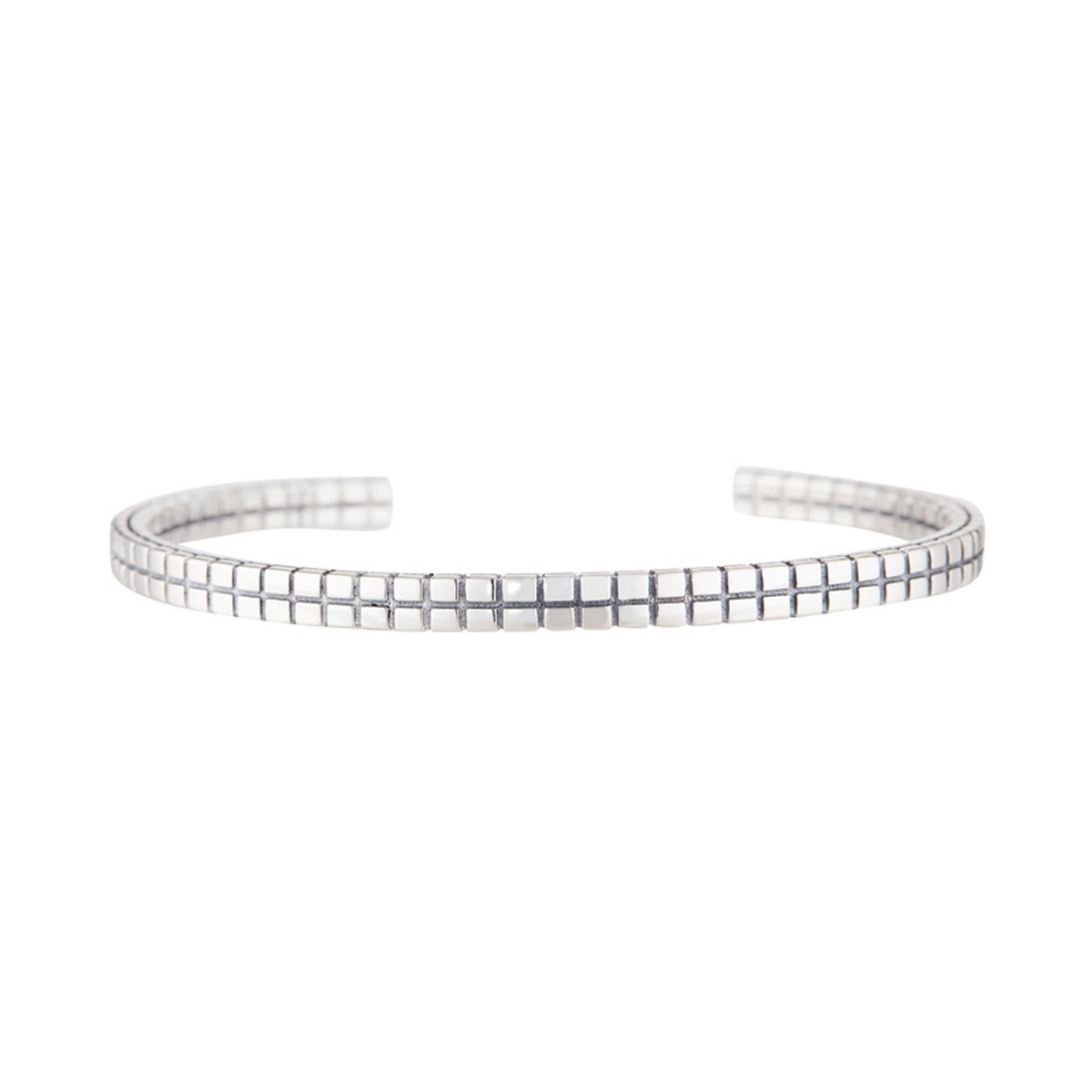 Bracelet jonc ajustable Homme en Argent 925 Jonc ajustable "Therian" Argent 925/1000