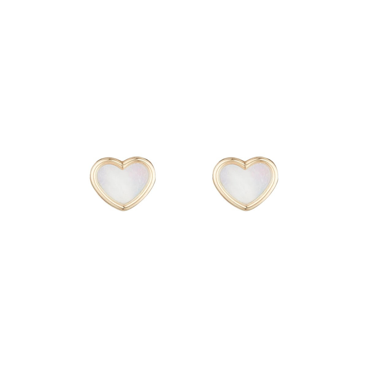 Boucles d'oreilles enfant Or jaune 375/1000 et émail Boucles d'oreilles "Flavescent" Or jaune