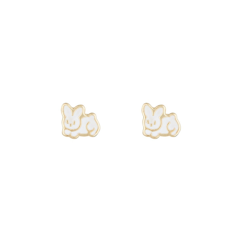 Boucles d'oreilles "Petit Lapin" Or jaune