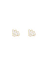 Boucles d'oreilles enfant Or jaune 375/1000 et émail
