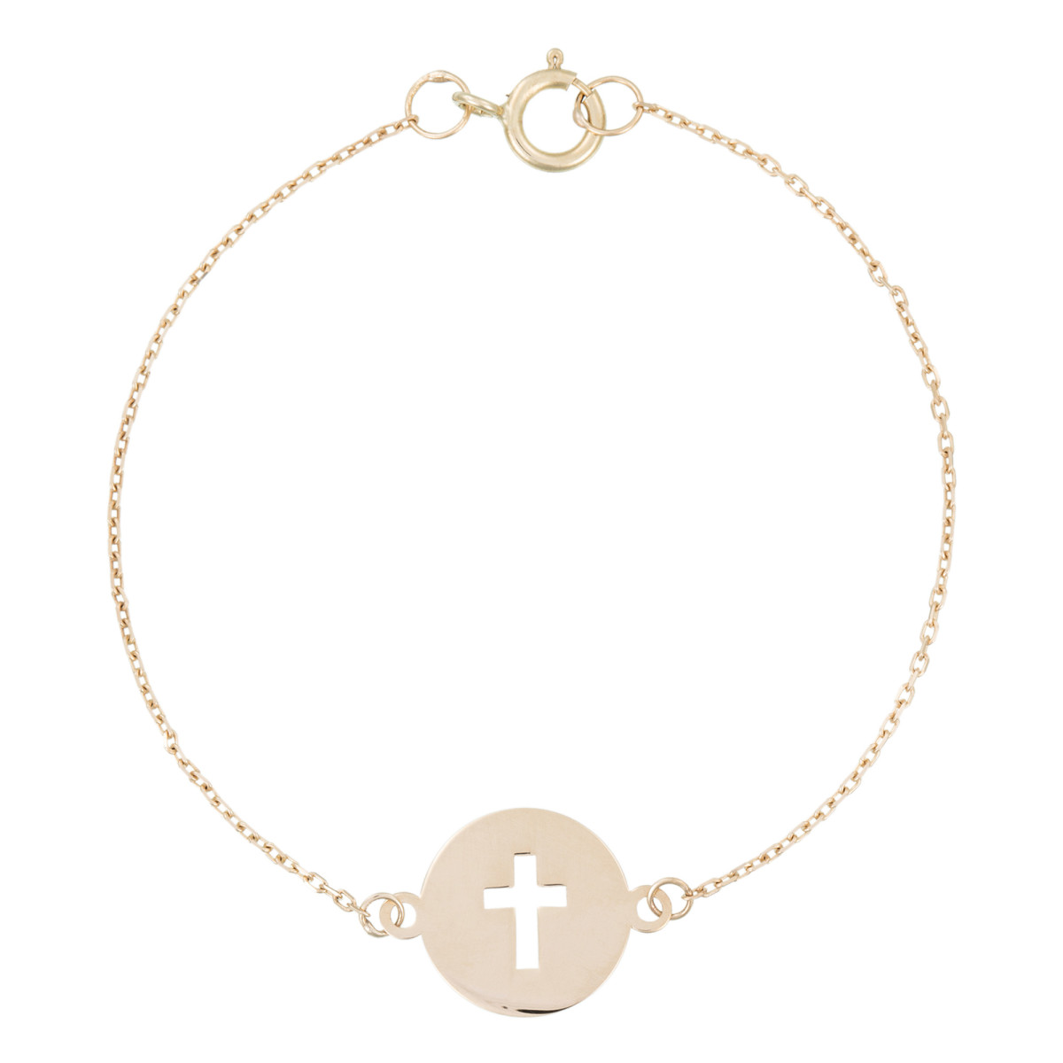 Bracelet enfant Or jaune 375/1000 Bracelet enfant "Croix" Or Jaune