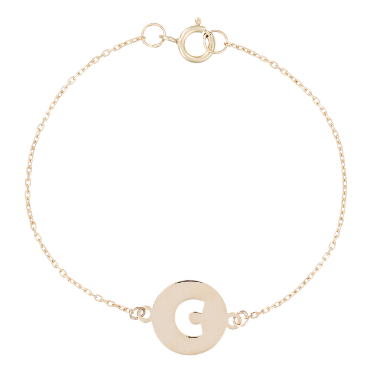 Bracelet enfant Or jaune 375/1000 Bracelet enfant "Lettre C" Or Jaune