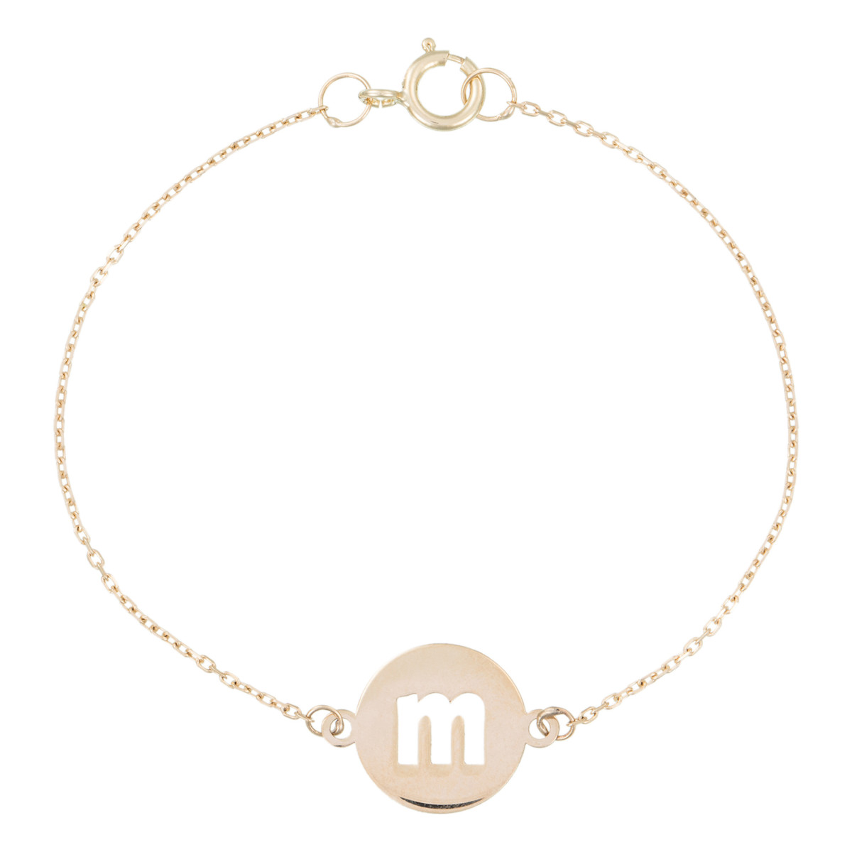 Bracelet enfant Or jaune 375/1000 Bracelet enfant "Lettre M" Or Jaune