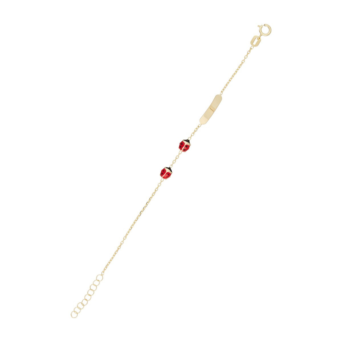 Bracelet enfant Or jaune 375/1000 et émail Bracelet "Ambrée" Or jaune