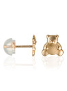 Boucles d'oreilles or jaune enfant "OURSON"