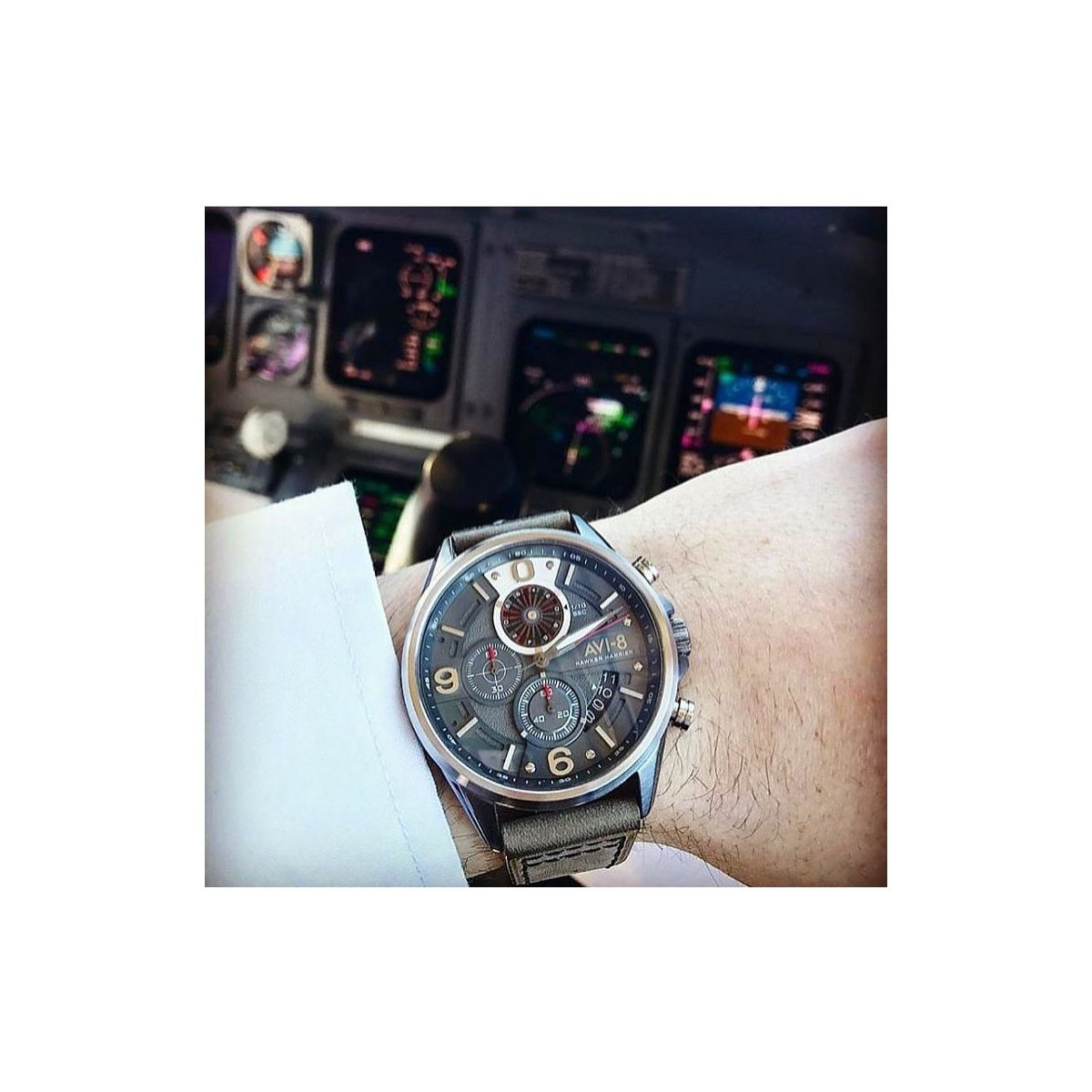 Montre AVI-8 HAWKER HARRIER II Quartz Chronograph - AV-4051-03