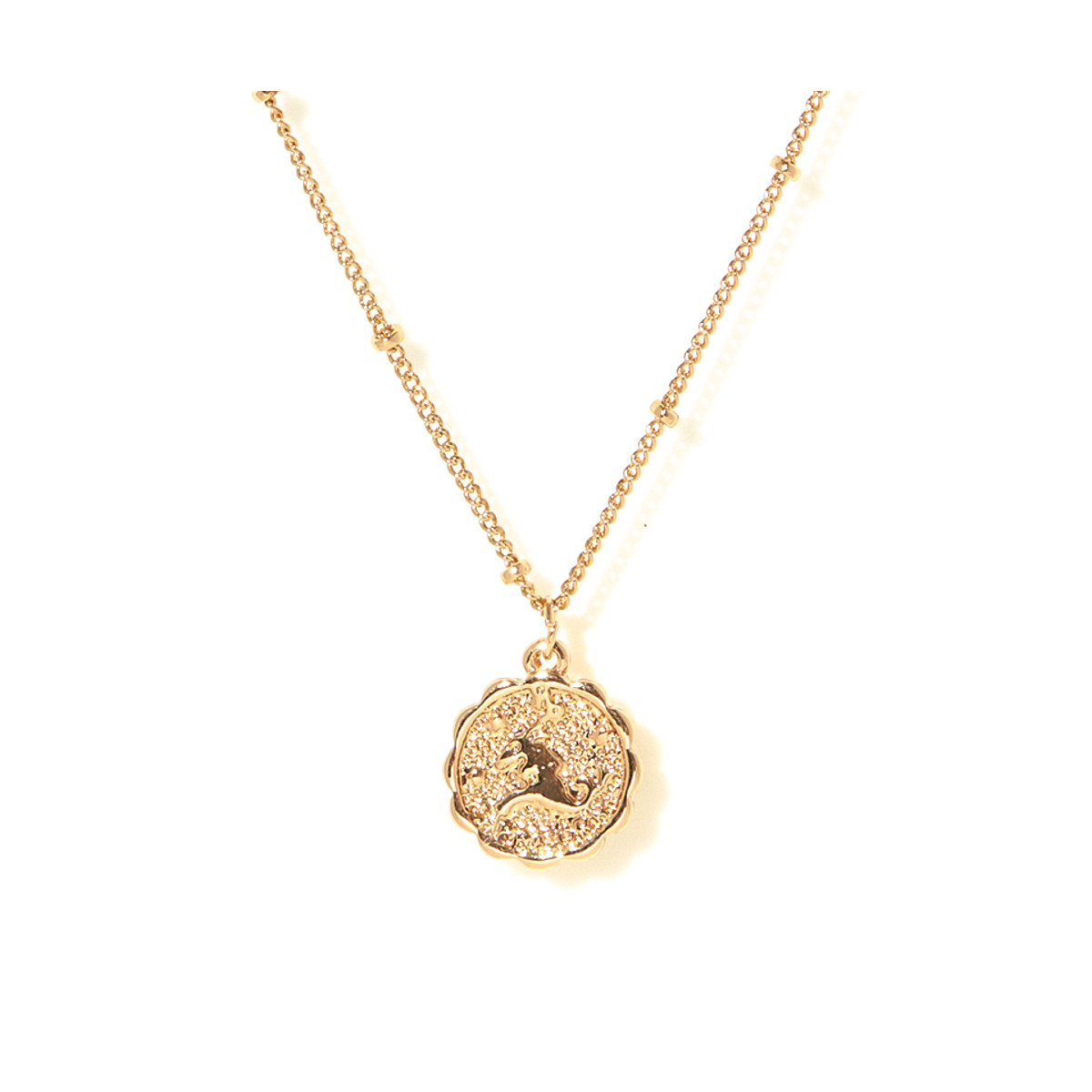Collier médaille astrologique CAPRICORNE Collier médaille astrologique CAPRICORNE