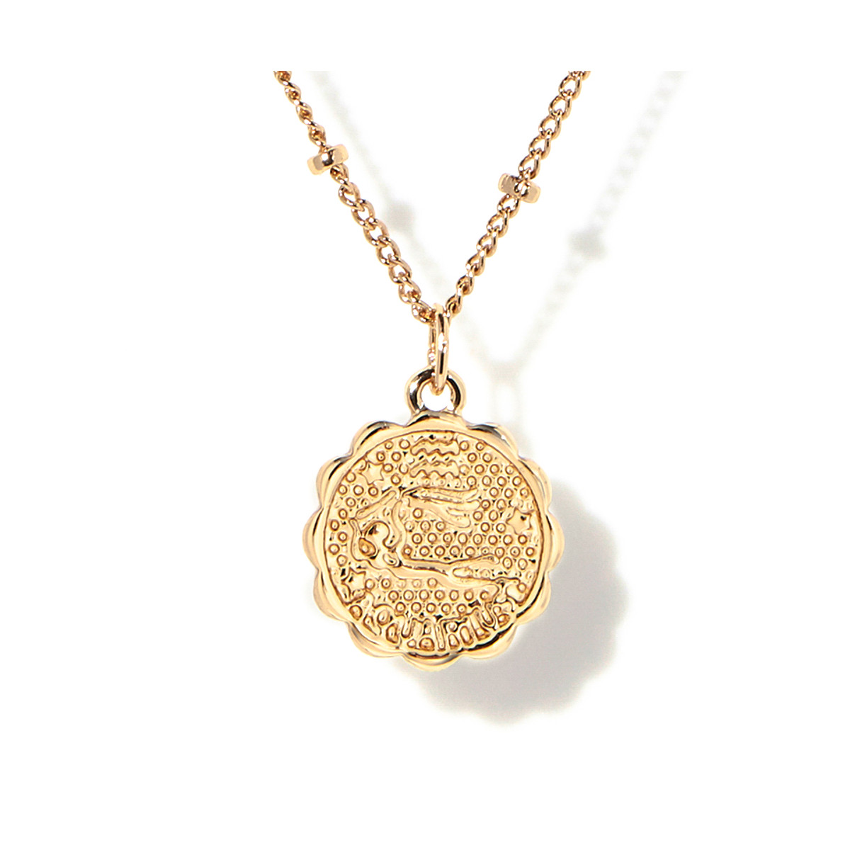 Collier médaille astrologique Verseau