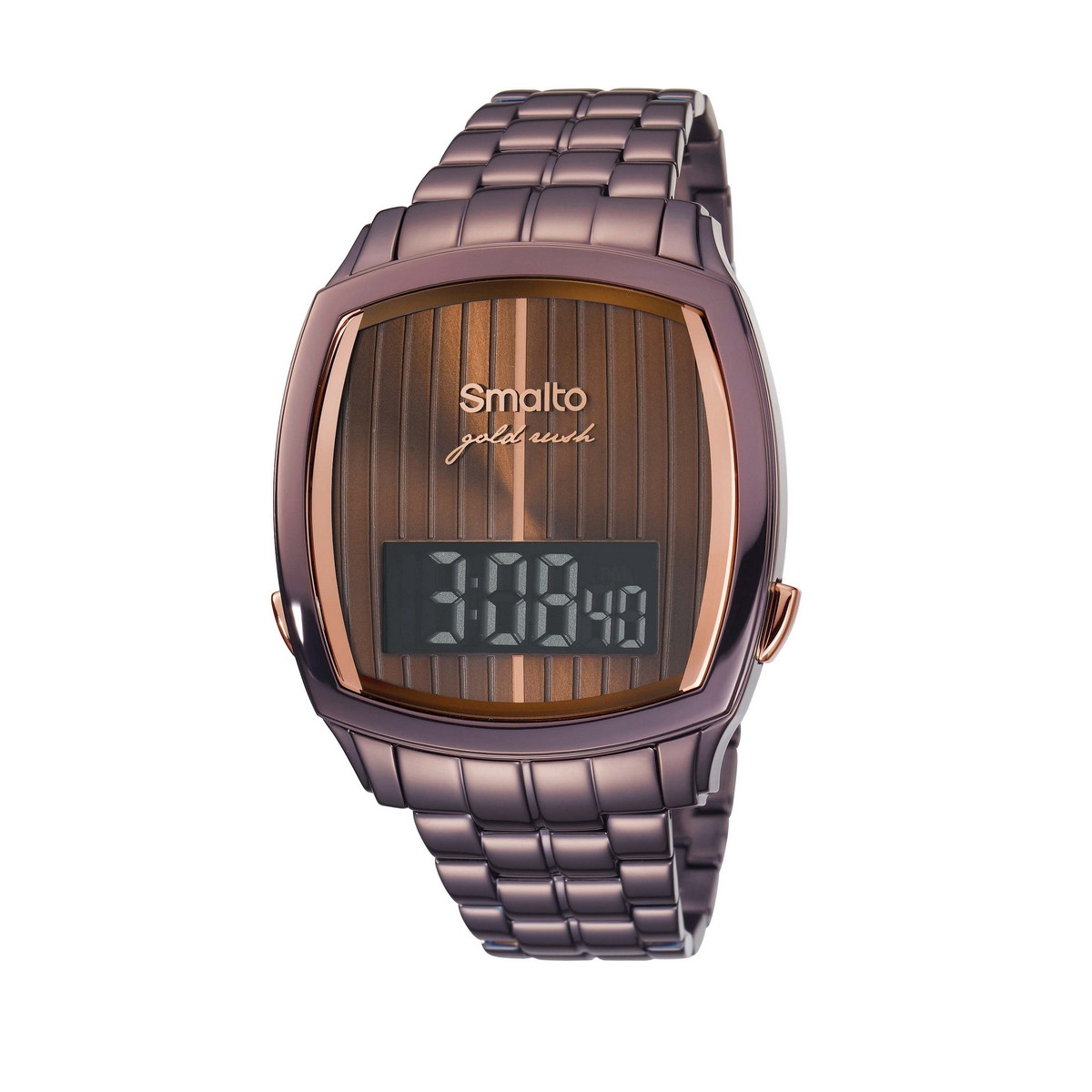 Montre Homme Smalto GR-4 marron - affichage digital - 43 mm